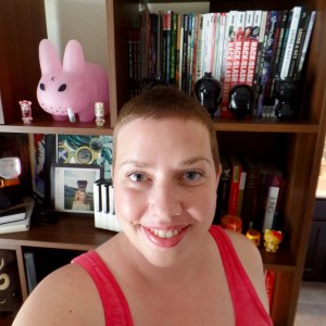 My shaved head--Month 1