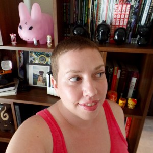 My shaved head--Month 1